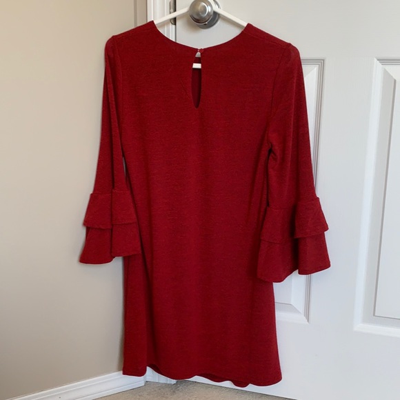 Papillon Red Dress Size S EUC - Picture 3 of 5